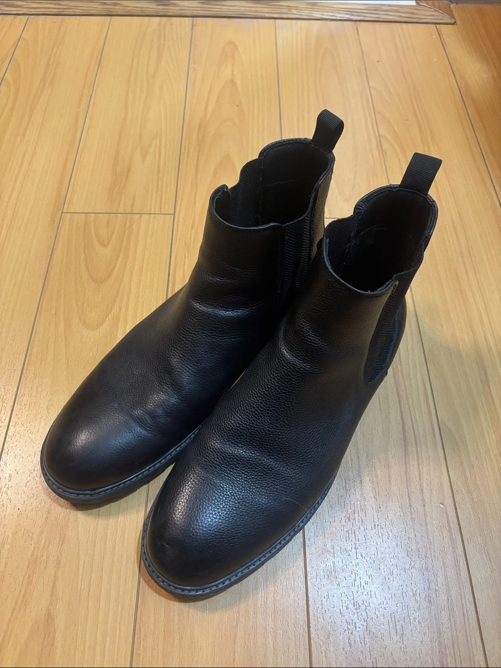 Men's Black Chelsea Boots - Classic Slip-On Style size 12